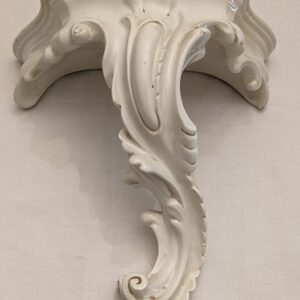 Mensolina in ceramica bianca