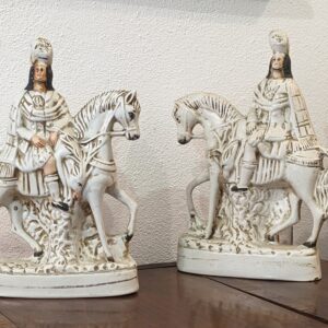 Coppia Cavalli in ceramica